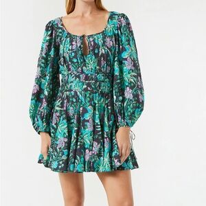 Rhode Leona Dress hibiscus